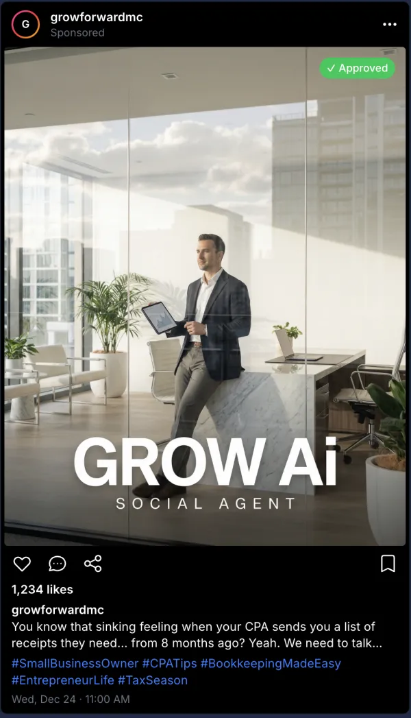 CPA social media post